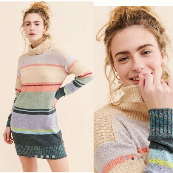 Anthropologie | Daily Practice “The Keep It Cool” Striped Sweater Dress “ - Picture 8 of 13